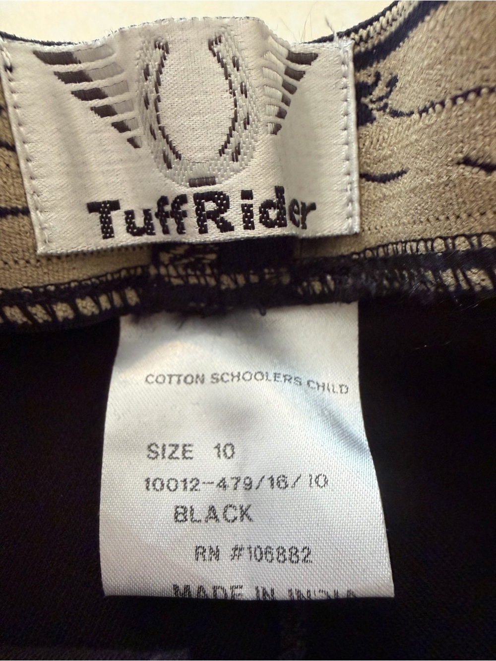 2 Pair TuffRider Cotton Schoolers Horse Riding Pants Breeches - Picture 3 of 5